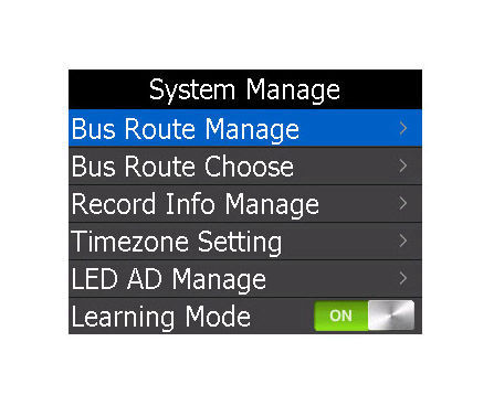 guide audio antenne GPS autocars et trains touristiques, Exemple de menu